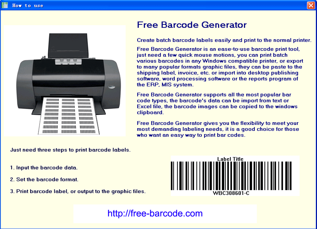 free barcode generator software download